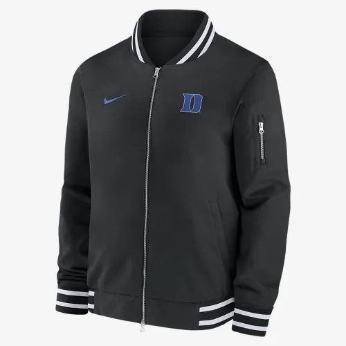 Duke блакитний Devils Sideline чоловічі Nike College Full-Zip Bomber Куртка колір чорний
