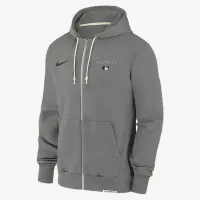 New York Yankees Authentic Collection Travel чоловічі Nike Dri-FIT MLB Full-Zip Толстовка з капюшоном колір сірий