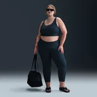 Nike Zenvy Rib жіноча Light-Support Non-Padded Longline Sports Bra (великі розміри) блакитний