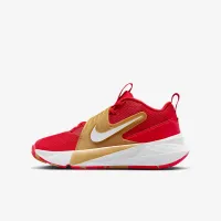 Nike Team Hustle D 12 Big детские баскетбольные Кроссовки цвет красный
