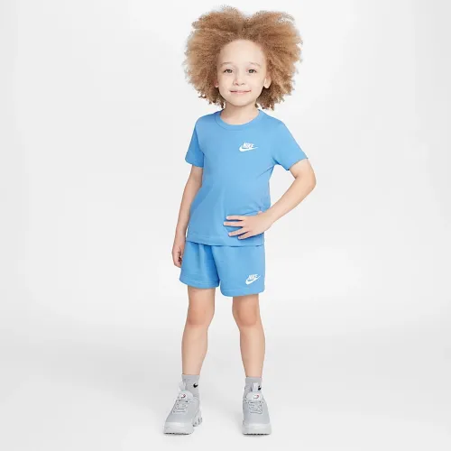 Nike Club Toddler Knit шорти комплект блакитний