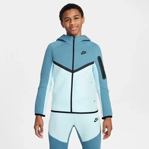 Nike Sportswear Tech Fleece Big детские Full-Zip Толстовка с капюшоном синий