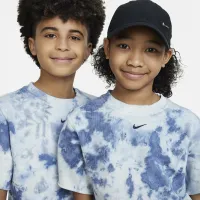 Nike Sportswear Club Fleece Big детские French Terry Short-Sleeve свитшот синий