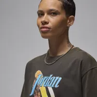 Nike Jordan жіноча Graphic Girlfriend футболка колір чорний