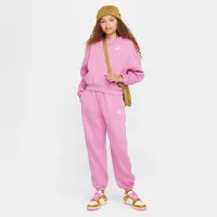 Nike Sportswear Club Fleece Girls' Boxy Crew-Neck світшот Pink