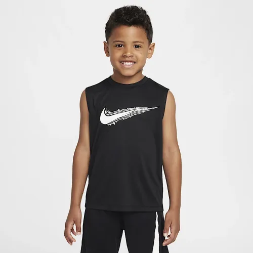 Nike Dri-FIT Little детские Multi Sleeveless Top цвет черный