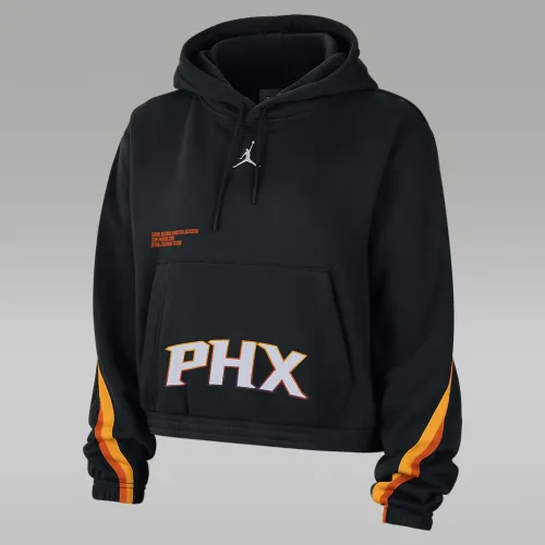 Nike Phoenix Suns Courtside Statement Edition жіноча Jordan NBA Fleece Pullover Толстовка з капюшоном колір чорний