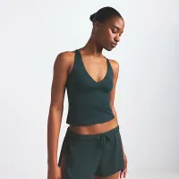 NikeSKIMS Shine женская V-Neck Tank Top цвет зеленый