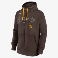 San Diego PaКостюм Knockout Script мужские Nike MLB Full-Zip Толстовка с капюшоном цвет коричневый