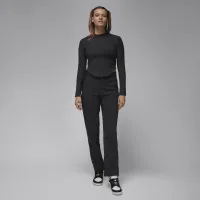 Nike Jordan женская Long-Sleeve Knit Top цвет черный