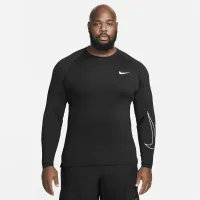 Nike Pro Dri-FIT чоловічі Slim Fit Long-Sleeve Top колір чорний