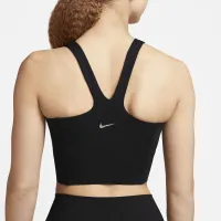 Nike Yoga Dri-FIT Luxe жіноча Shelf-Bra Cropped Tank колір чорний