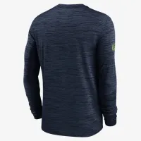 Seattle Seahawks Sideline Velocity мужские Nike Dri-FIT NFL Long-Sleeve футболка синий