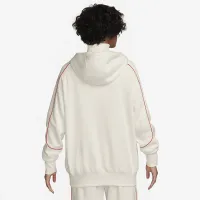 Nike Sportswear женская оверсайз Fleece Pullover Толстовка с капюшоном цвет белый