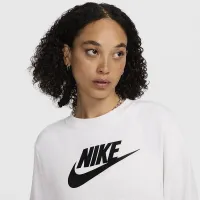 Nike Sportswear Club Fleece женская Logo Crew-Neck свитшот цвет коричневый