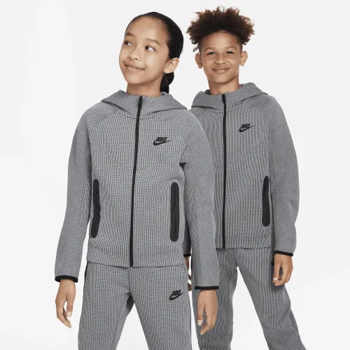 Nike Sportswear Tech Fleece Big дитячі (Boy's) Winterized Full-Zip Толстовка з капюшоном колір сірий