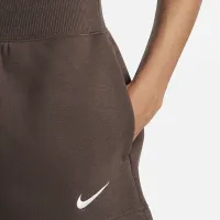 Nike Sportswear Phoenix Fleece жіноча З високою талією Loose шорти колір коричневий