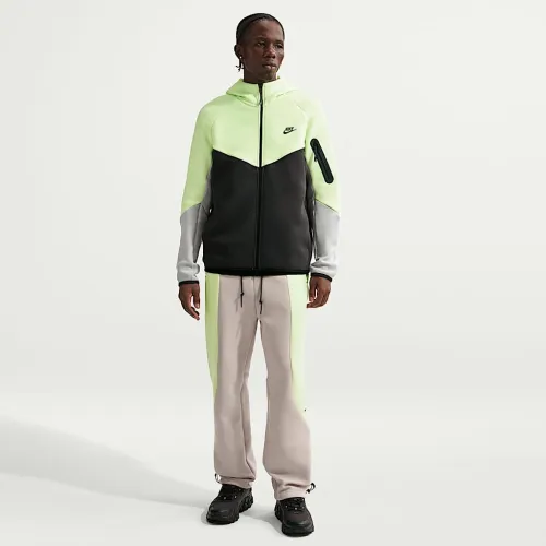 Nike Tech чоловічі Color-Block Open-Hem Fleece Pants колір коричневий