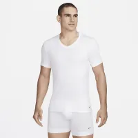 Nike Dri-FIT Essential Cotton Stretch Slim Fit V-Neck Undershirt (2-Pack)
