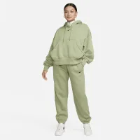 Nike Sportswear Phoenix Fleece женская Over-оверсайз Pullover Толстовка с капюшоном цвет зеленый