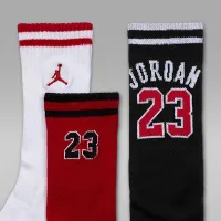 Nike Jordan Big детские Varsity Jersey Crew носки (3 пары) цвет черный