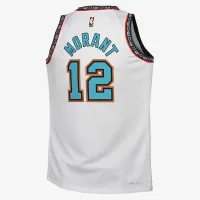 Ja Morant Memphis Grizzlies 2024/25 Hardwood Classics Big детские Nike NBA Swingman Jersey цвет белый