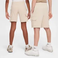 Nike Sportswear Club Big детские French Terry Cargo шорты цвет коричневый