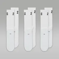 Nike Jordan Essentials Crew шкарпетки (3 пар) колір білий
