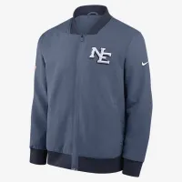 New England Patriots Rivalries Collection Sideline мужские Nike NFL Full-Zip Bomber Куртка синий