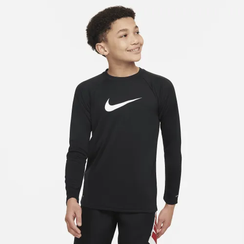 Nike Swim Big детские (для мальчиков) Long-Sleeve Hydroguard цвет черный