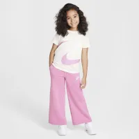 Nike Sportswear Club Little дитячі Fleece Wide Leg Pants Pink