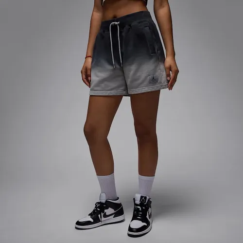 Nike Jordan Flight Fleece жіноча French Terry шорти колір сірий