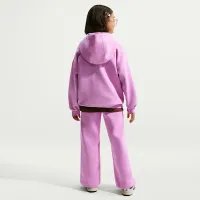Nike Sportswear Club Fleece Girls' Wide-Leg Pants колір фіолетовий