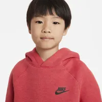 Nike Sportswear Tech Fleece Big дитячі (для хлопчиків) Pullover Толстовка з капюшоном колір червоний