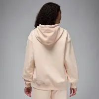 Nike Jordan Flight Fleece женская Satin-Lined Pullover Толстовка с капюшоном цвет коричневый