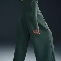 Nike Sportswear Tech Fleece женская С высокой Талией Pleated Pants цвет зеленый