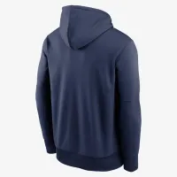 New York Yankees 2024 World Series Authentic Collection Men’s Nike Therma MLB Pullover Толстовка з капюшоном блакитний
