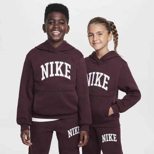 Nike Sportswear Club Fleece Big дитячі Толстовка з капюшоном колір червоний
