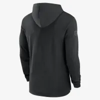 Philadelphia Eagles Sideline мужские Nike Dri-FIT NFL Long-Sleeve Hooded Top цвет черный