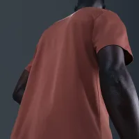 Nike Miler мужские Winterized Short-Sleeve Running Top цвет коричневый