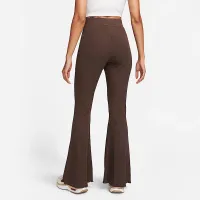 Nike Sportswear женская С высокой Талией Ribbed Jersey Flaцвет красный Pants цвет коричневый