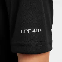 Nike Swim Hydroguard Big детские (для мальчиков) Dri-FIT Short-Sleeve Top цвет черный