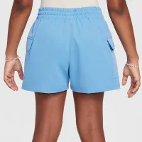 Nike Sportswear Girls' Woven Cargo шорти блакитний