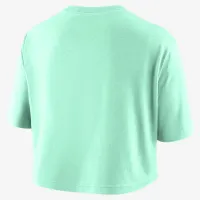New York Liberty женская Nike WNBA Cropped футболка цвет зеленый