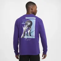 Nike чоловічі Max90 Long-Sleeve баскетбольні футболка колір фіолетовий