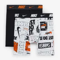 Nike Dri-FIT Big детские Printed Long трусы (2 пары) цвет белый