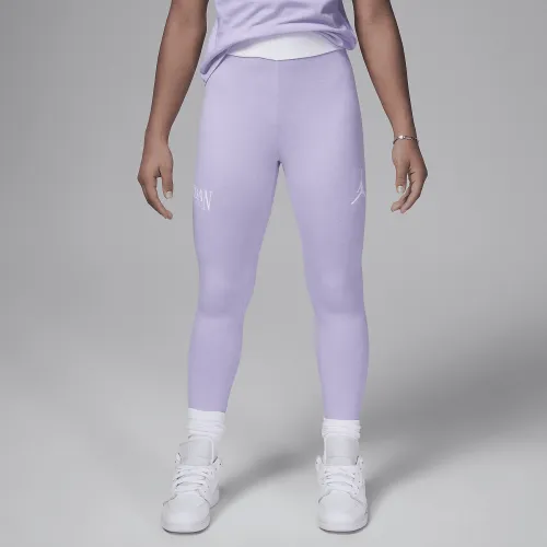 Nike Jordan Fundamentals Big детские лосины цвет фиолетовый