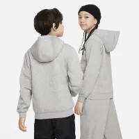Nike Sportswear Club Fleece Big дитячі Pullover Толстовка з капюшоном колір сірий