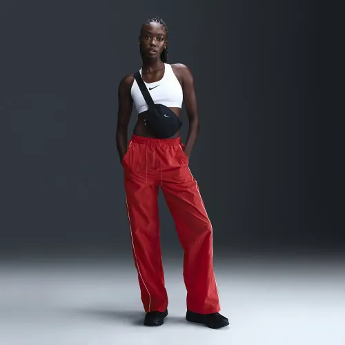Nike Windrunner жіноча З високою талією Woven Open-Hem Pants колір червоний