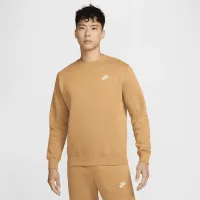 Nike Sportswear Club Fleece мужские Crew цвет коричневый